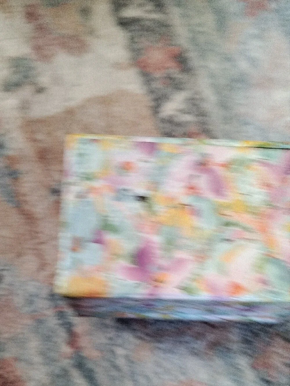 Colorful Floral Decorative Storage Box